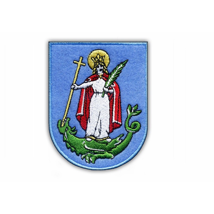 Hímzett embléma Nowy Sacz 8.5x6.5cm kék
