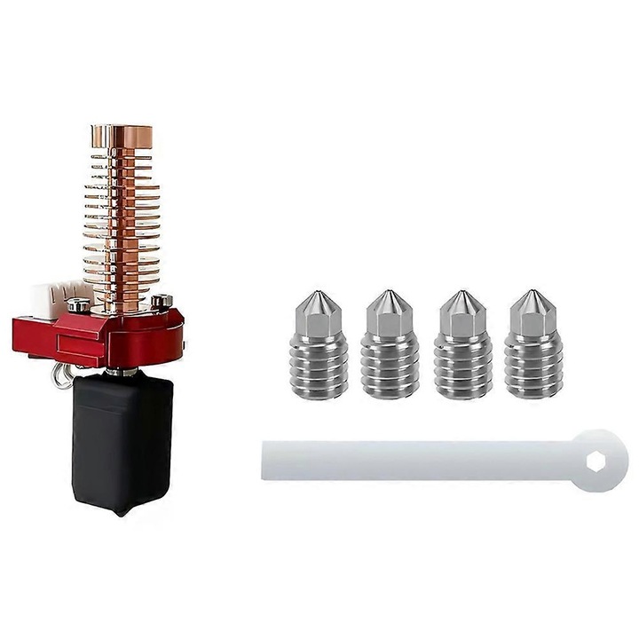 Комплект hotend 3D, керамичен, метален, 0.4мм, 1.75мм, устойчив на 280C