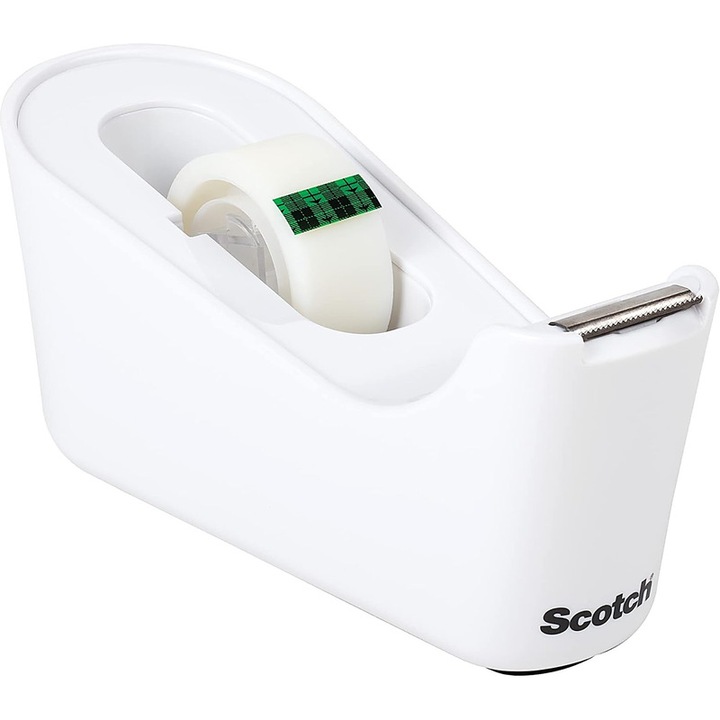 Dispenser banda adeziva Scotch C18 alb set 2 buc