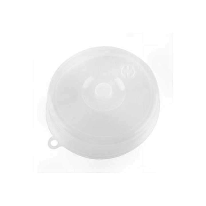 Capac mare pentru cuptor cu microunde, rezistent la ulei, etans, alb, 40x30cm