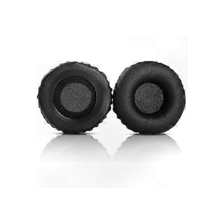 Perne moi pentru urechi, set 2 bucati, compatibile cu casti, confortabile, rezistente, culoare neagra