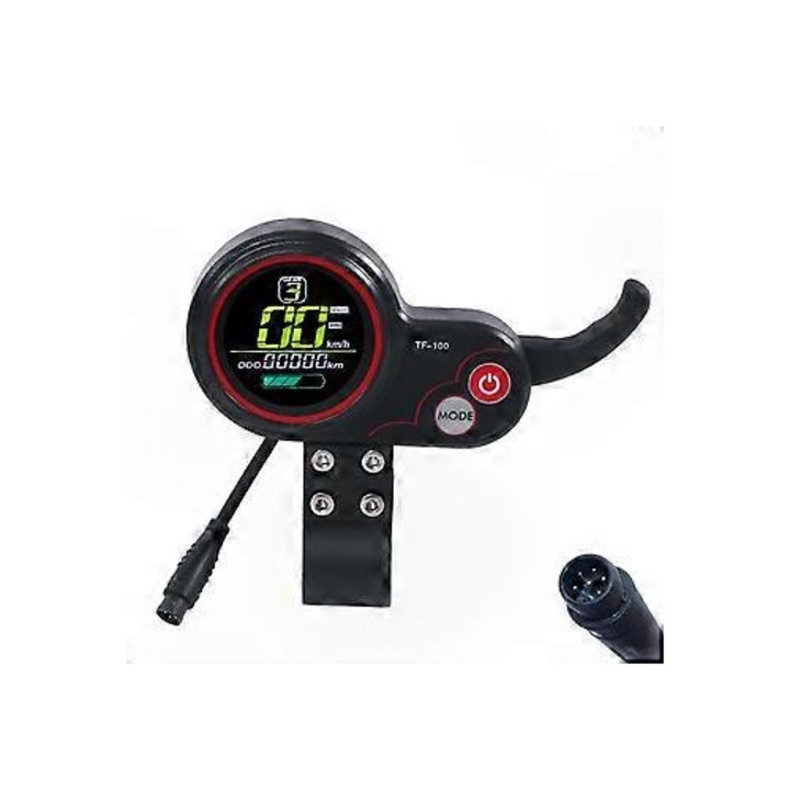 Panou bord trotineta electrica, negru rosu, 116g