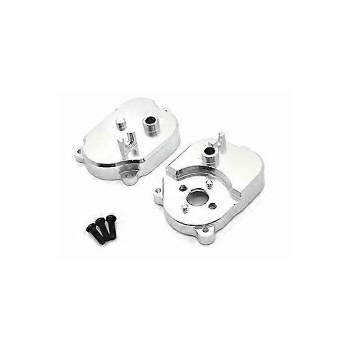 Carcasa transmisie metalica argintie pentru masina RC 1/12