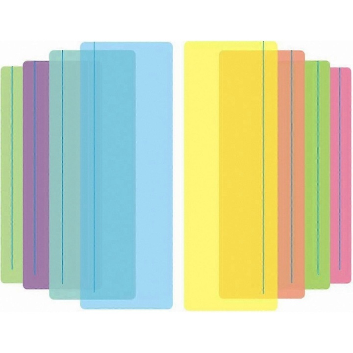 Suporturi pentru citit colorate, set, reduc stres vizual, 15x2cm