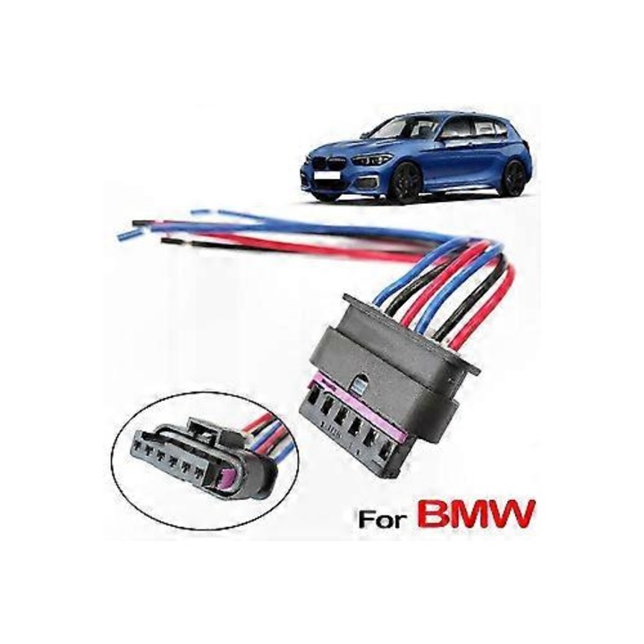 Conector 6 pini pentru lumini spate, Seria 1-4, negru