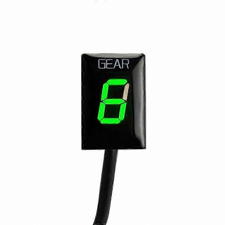 Indicator trepte motocicleta, multicolor, ABS, LED, 10x5cm