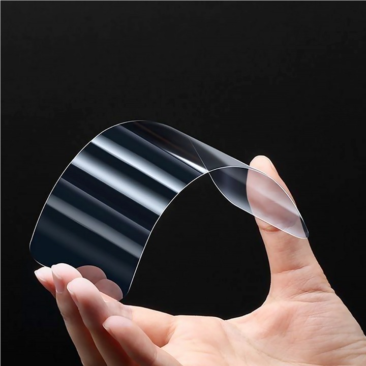 Sticla protectie ecran compozit 5D ceramica negru 16 Pro Max
