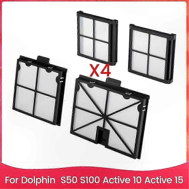 Filtru de schimb pentru aspiratoare piscine Dolphin S50 S100 Active 10 15, filtrare ultra fina