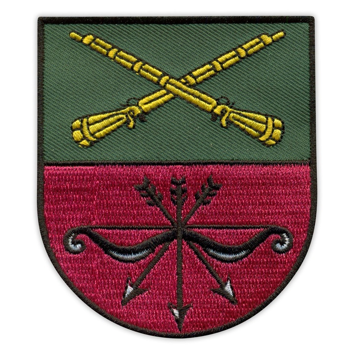 Hímzett embléma Zaporizhzhia 8x6.9cm piros