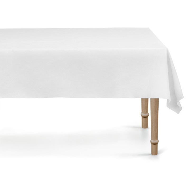 PartyDeco szintetikus asztalterítő, fehér, 137x183cm