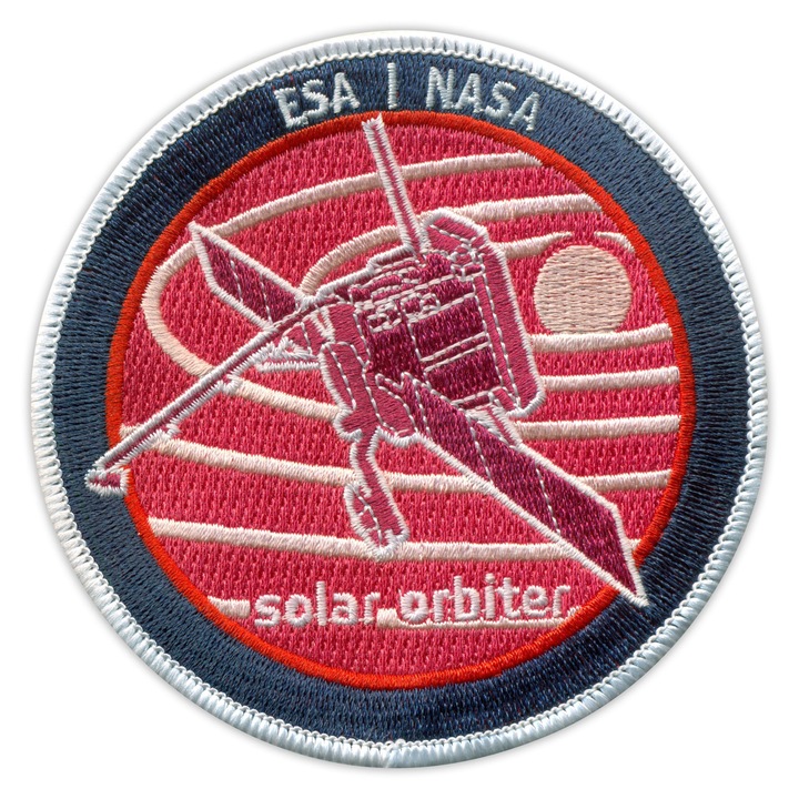 Hímzett embléma Solar Orbiter, fekete, 10x10cm, mágnessel