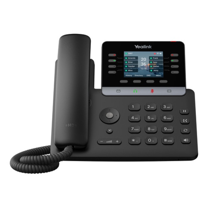 Telefon IP Yealink T73W, fekete, LCD 2.8", Wi-Fi, 1000 kontakt