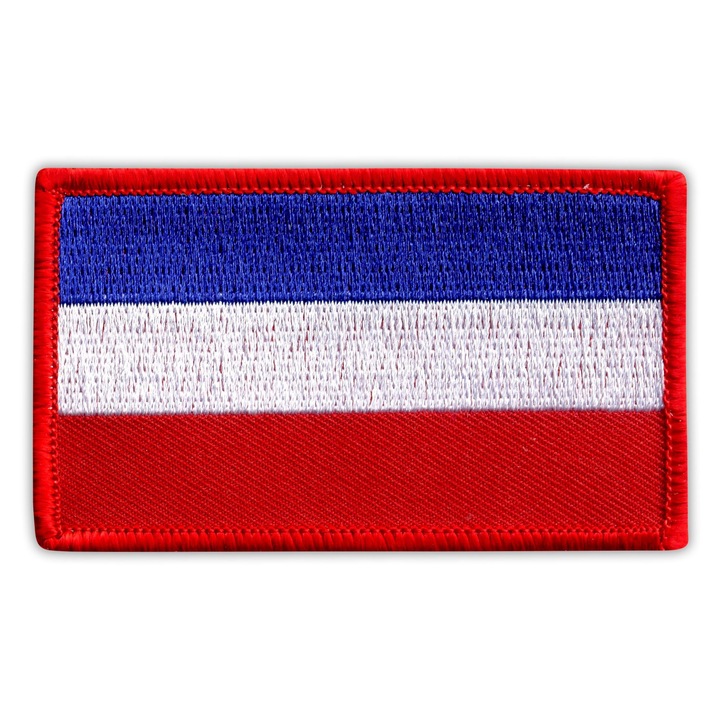 Hímzett embléma Schleswig-Holstein, kék fehér piros, 4.9x8.2cm, vasalható