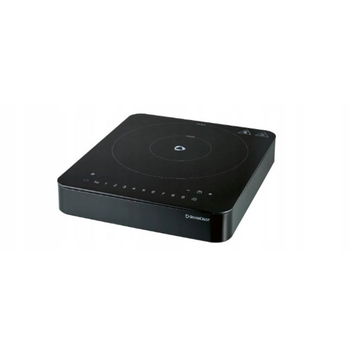Plita inductiva portabila SilverCrest 2200W negru 27x6.3x31cm