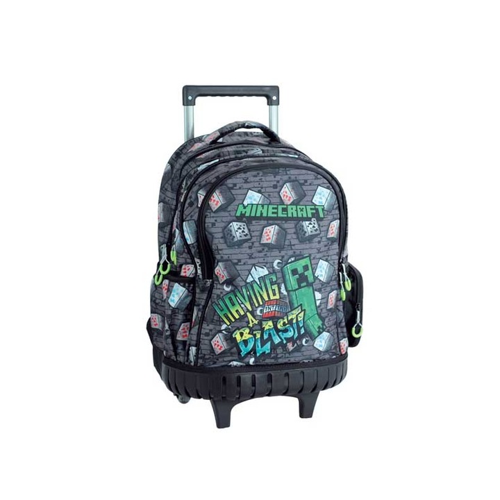 Ghiozdan GIM Minecraft 46x35x20cm multicolor 27L