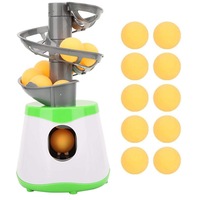 Robot tenis de masa Automat, Rqiurpn, Portabil, 10 mingi, Portabil, Potrivit pentru antrenament