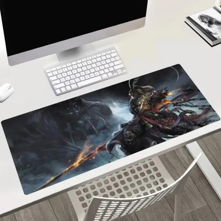Mousepad mare negru 40x90cm antiderapant