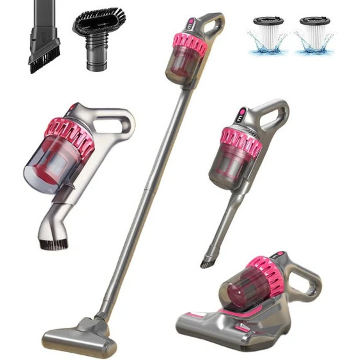 Aspirator vertical fara fir 4in1 - All Clean, 100W, silentios, 3 moduri de putere, filtru hepa