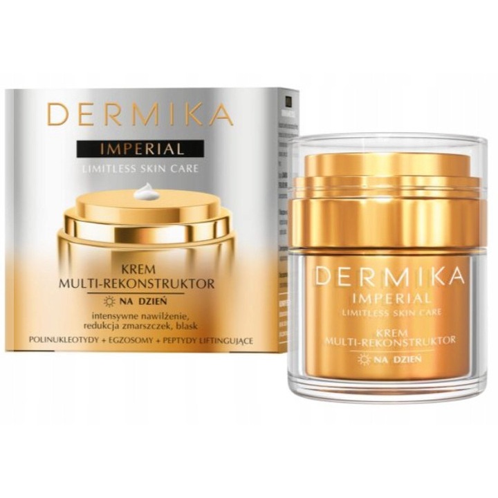 Crema de fata, Dermika, Imperial, 50 ml, pentru zi, fermitate, antirid, hidratanta, hranitoare, lifting