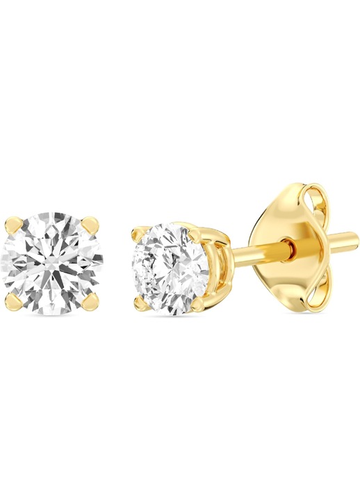 14k arany női fülbevaló, kerek, gravírozott, fehér és sárga, 10x10mm