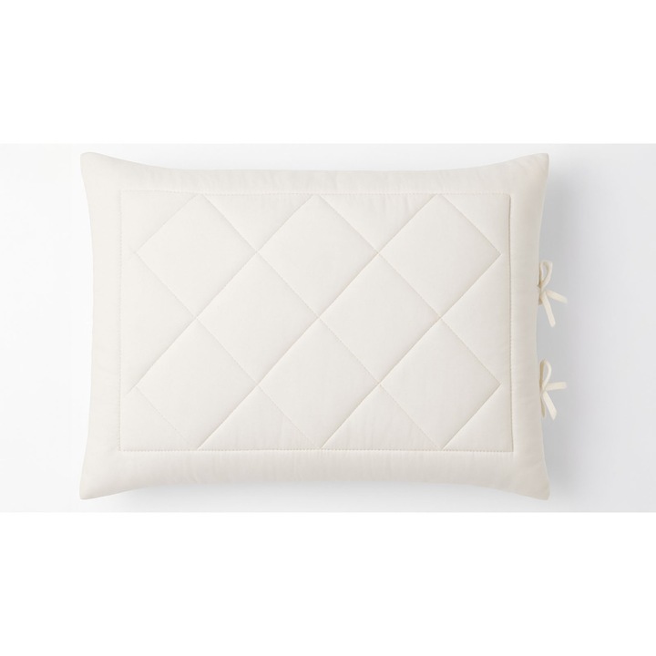Perna Confort Merino Lanaflex ortopedica ajustabila din Lana, cu Husa Matlasata din Bumbac Organic, 50x70 cm, fermitate Ridicata