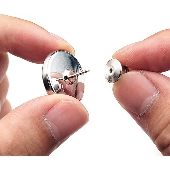 Set 4 accesorii magnetice pentru perdele, greutate, zinc, universal