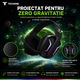 Слушалки Gaming Profesionale Wireless Techone® StormWave, Еднопосочен Микрофон, Type-C, Съвместими с PS4, PS5, Xbox, PC, Switch 2.4GHz Wireless + Bluetooth, Виртуален Съраунд 3D, 50mm Говорител, Звукоизолация, 2500 mAh Батерия, 96dB, Черен