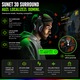 Слушалки Gaming Profesionale Wireless Techone® StormWave, Еднопосочен Микрофон, Type-C, Съвместими с PS4, PS5, Xbox, PC, Switch 2.4GHz Wireless + Bluetooth, Виртуален Съраунд 3D, 50mm Говорител, Звукоизолация, 2500 mAh Батерия, 96dB, Черен