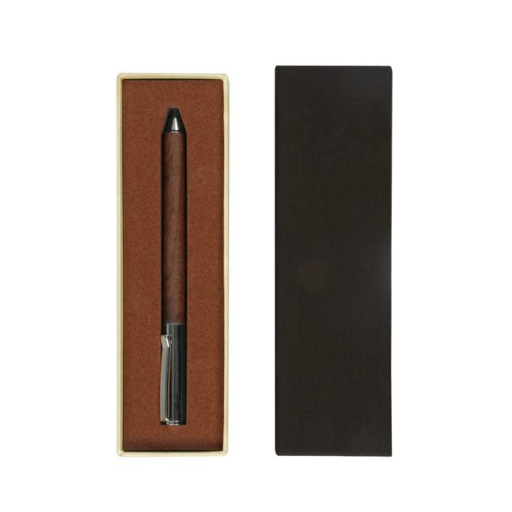 Химикалка Office 1 Timberink, метал и дърво, в кутия