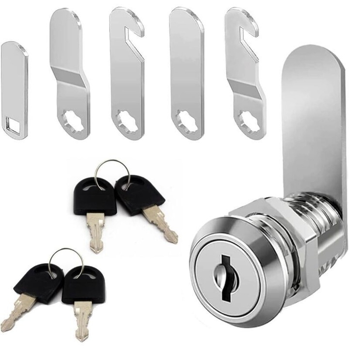 Broasca 16mm cu 4 chei si 5 placi de blocare cromata zinc 12.5mm