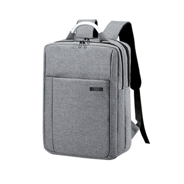 Rucsac pentru laptop Office 1 Casual, 15.6'', cu fermoar dublu ascuns, gri