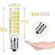 Bec LED E14 5W 6000K 15.4x65.6mm set 2 buc