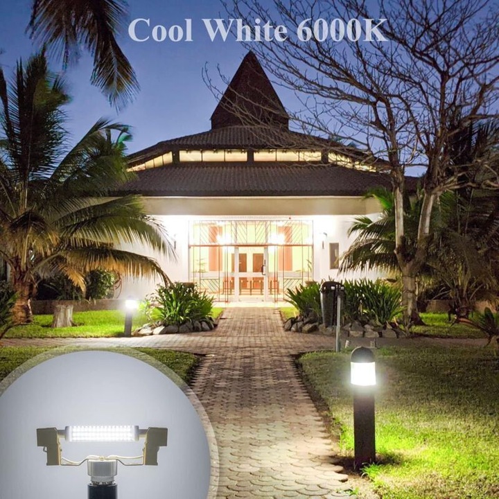 Bec LED R7s 118mm 9W 6000K hideg fehér szett 2 db
