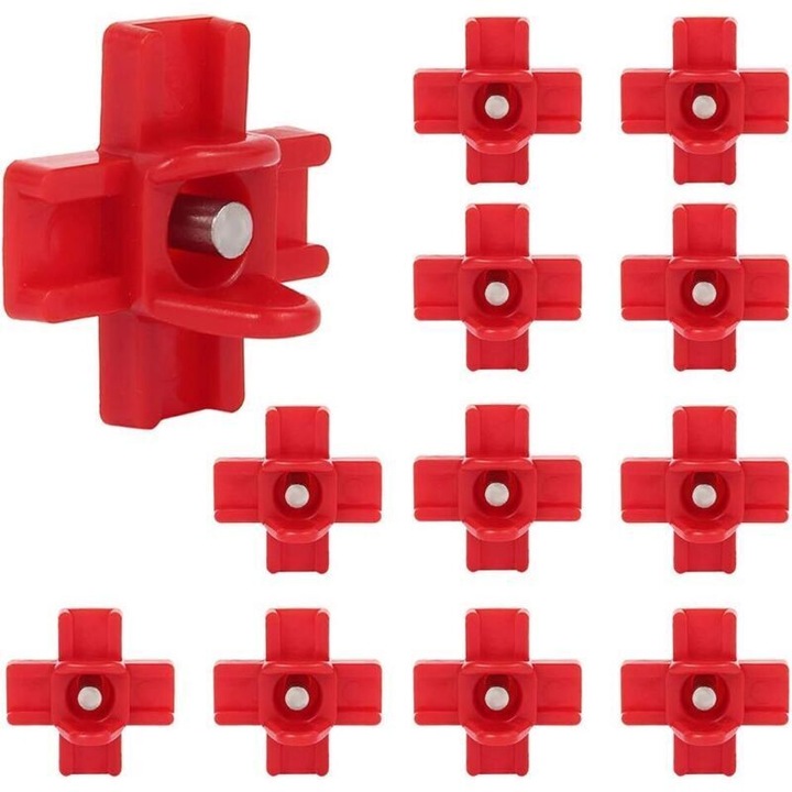 Adapatoare automata pui si rate, set 12 piese, plastic si otel, montaj lateral orizontal
