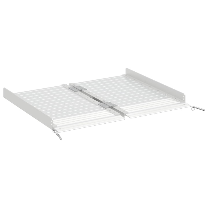 Rampa pentru scaunul cu rotile 270 kg vidaXL, Argintiu 62 x 73 x 5 cm