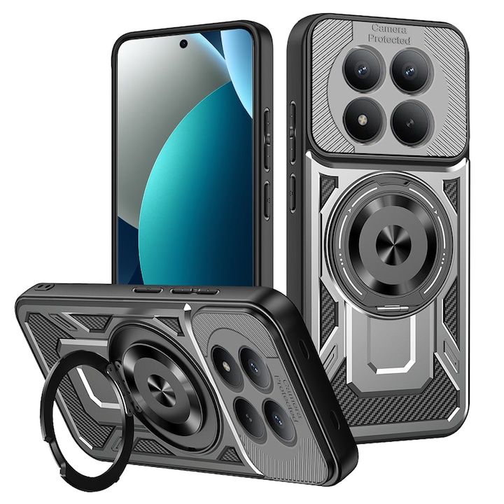 Carcasa de protectie pentru Xiaomi Redmi Note 15 Pro 4G, gri