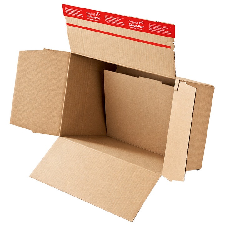 Set 5 Cutii cu Autosigilare ColomPac ® pentru Produse Fragile, 265 x 235 x 140 mm, Dimensiune Interioara 260 x 220 x 130 mm, pentru Accesorii Electronice si IT, 148 g