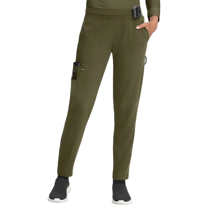 Pantaloni Medicali Jogger Smart Daily Olive, koi Next Gen by Koi Happiness Marime Uniforma: L