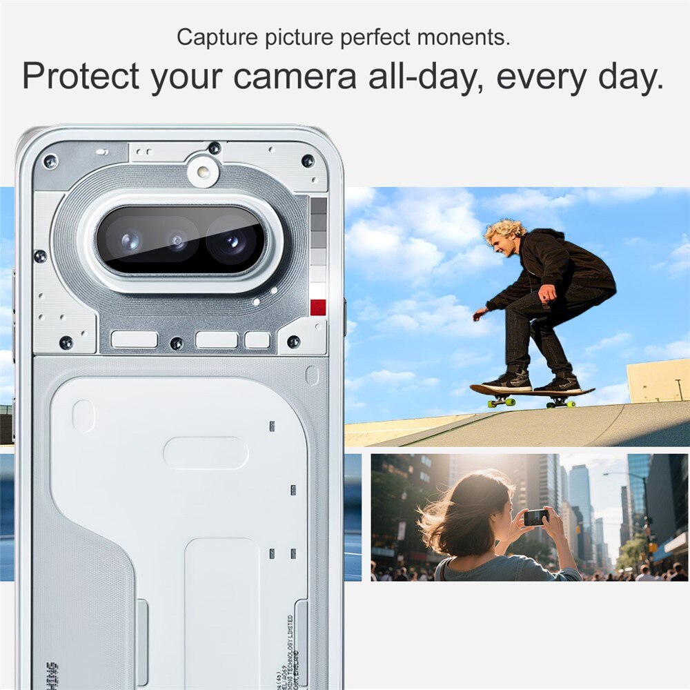 Techsuit - Full Camera Glass - Nothing Phone (4a) - Black