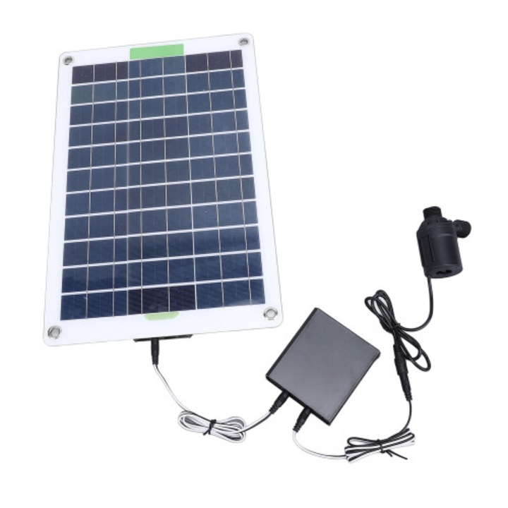 100W monokristályos szolár vízpumpa 5m emelési magassággal és energiatároló dobozzal