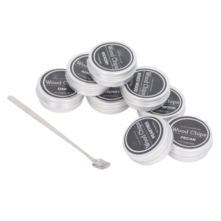 Set 8 bucati aschii lemn natural, 7 arome fructe, 222g