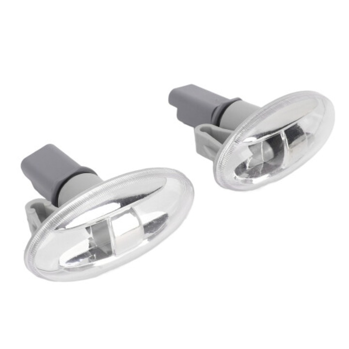 Set 2 Lampi Semnalizatoare Laterale 12V, Universal, Alb