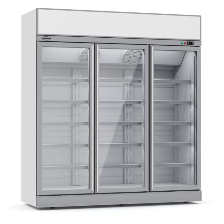 Congelator Combi 3 uși de sticlă, răcire ventilată, dezghetare automată, 1760x530x1554 mm, 1427 litri