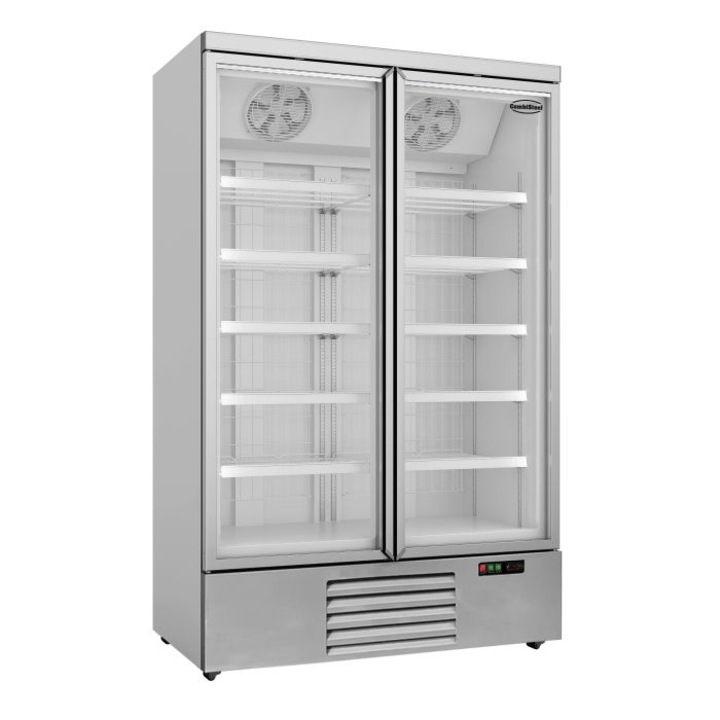 Congelator dublu Combi, inox, 1000L, 1133x530x1554 mm