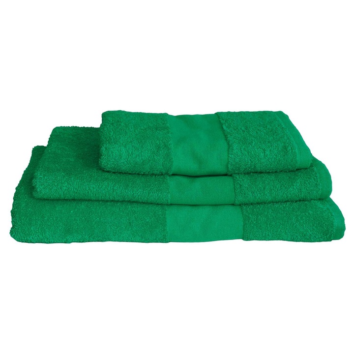 Prosop de baie, Olima, moale si delicat, 100% bumbac, Verde, 70 x 140 cm