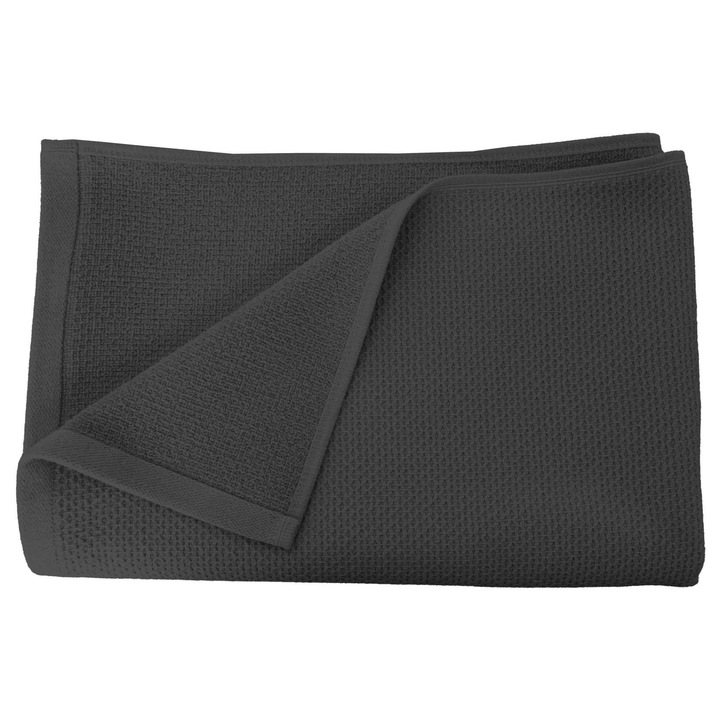 Prosop de baie, Olima, moale si delicat, 100% bumbac, Gri inchis, 100 x 170 cm