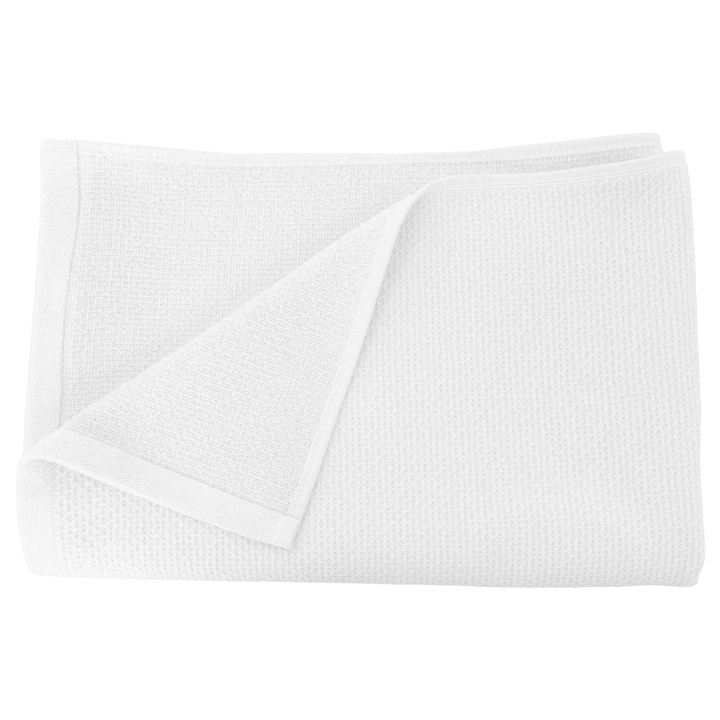 Prosop de baie, Olima, moale si delicat, 100% bumbac, Alb, 70 x 140 cm