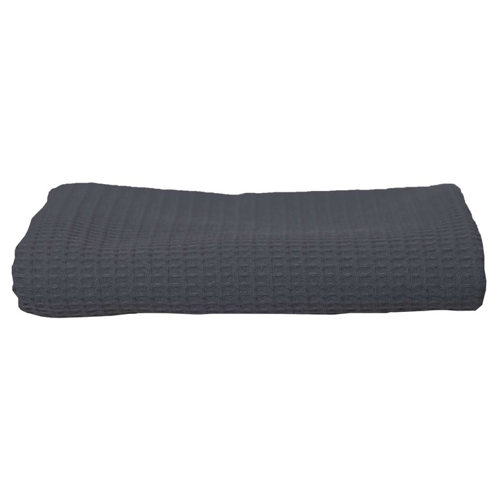 Prosop de baie, Olima, moale si delicat, 100% bumbac, Gri inchis, 70 x 140 cm