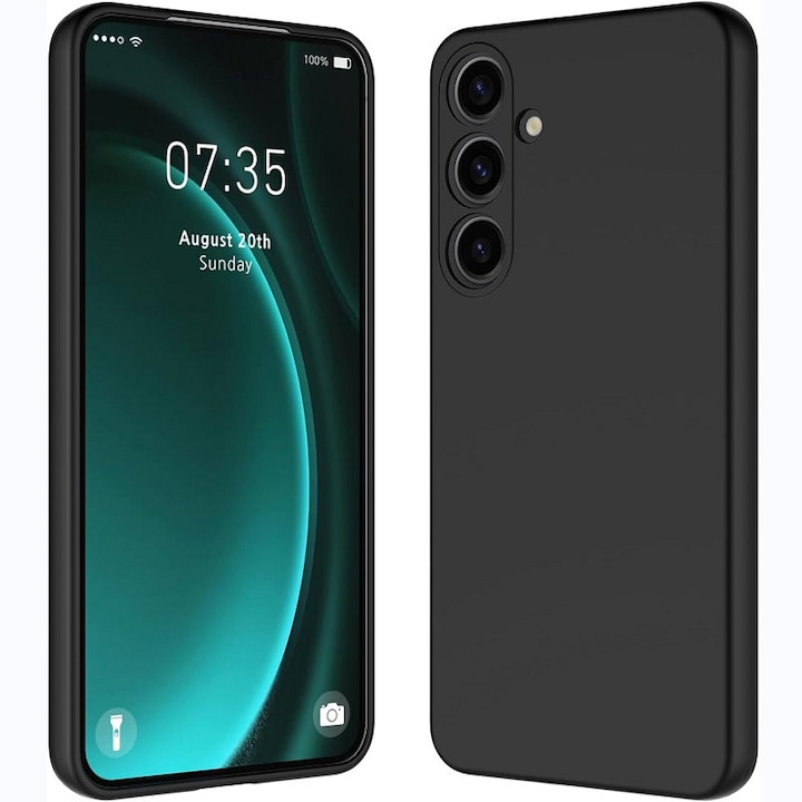 Husa pentru Samsung Galaxy A37 OEMG® Silicon case, protectie militara, interior din microfibra-negru