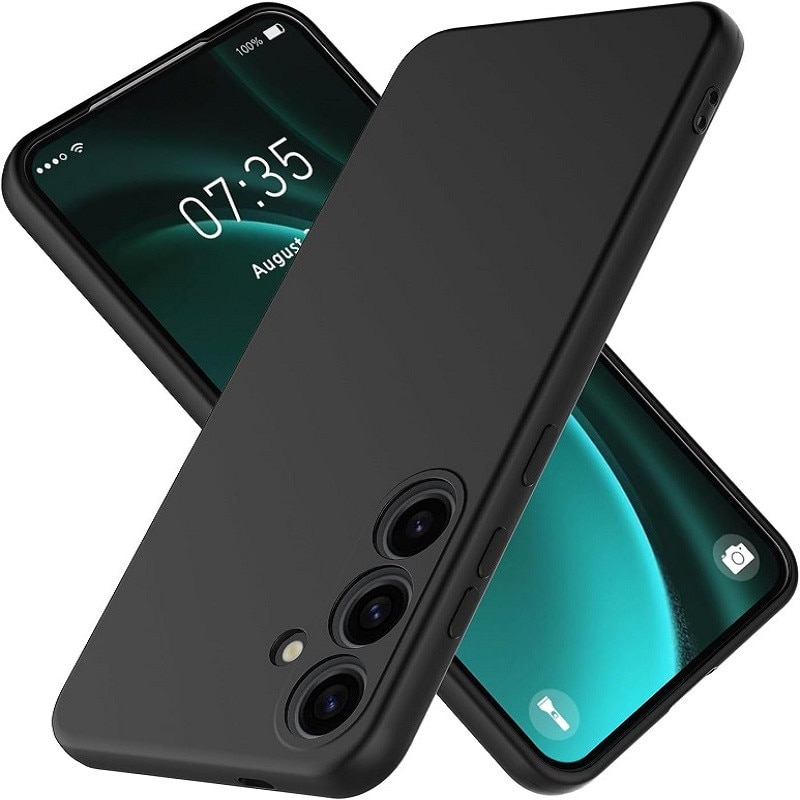 Husa pentru Samsung Galaxy A37 OEMG® Silicon case, protectie militara, interior din microfibra-negru